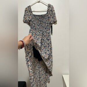 As U Wish low high Floral Dress